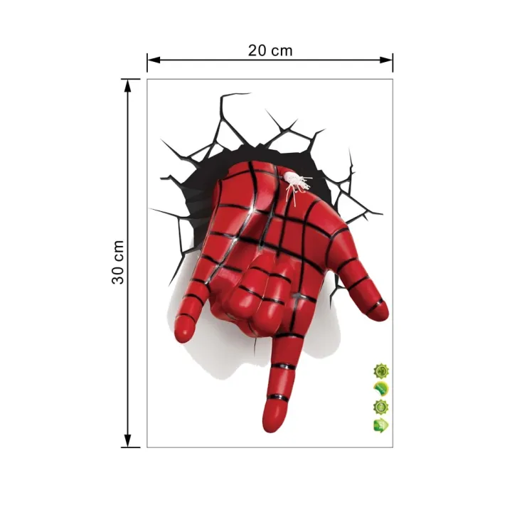 Hulk%20Iron%20Hand%20Mask%20Spider-man%20Wall%20Stickers%20Broken%20Wall%20Poster%20Wall%20Art%20Car%20Decal%20Kids%20Room%20Decor%20Boys%20Favors%20-%20Image%207