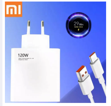 Xiaomi 120W HyperCharge Adapter Combo ( 120W, QC3.0 Certified, 6A Type C Cable, 10 Layer Chip Protection) 1 Year Warrant