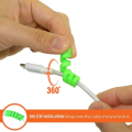 4pcs Spiral Data Cable Protective Cover Suction Cup Is Suitable for The Charging Cable 0.03 mm / 4pcs Charger Cord Saver Cable Protector. 
