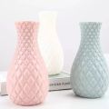 Nordic style diamond pattern vase fake plastic flower vase pot home decoration( 1psc) - Flower Vase.