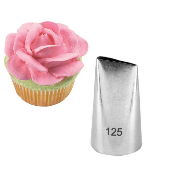 125 nozzle Petal Tips Stainless Steel Icing Piping Nozzles Cake Decorating  Pastry Tip Sets Cupcake Tools Bakeware