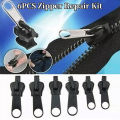 6Pcs Instant Zipper Universal Instant Fix Zipper Repair Kit Replacement Zip.