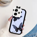 Hontinga for Infinix Hot 30 Back Cover Fashion Butterfly Phone Case Monster Lens Soft Mobile Cover. 