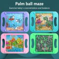 Double Balance Ball Maze Puzzle Handheld Board Game for Kids - Children 3D Educational Brain Toy. 