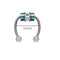 1PCS Stainless Steel Nose Piercing set Septum Magnetic Nose Piercing Clip On Non Piercing Nose Hoop Septum Ring Lot.