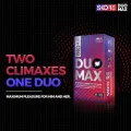 Skore Duo Max Climax Delay Dotted & Ribbed Maximum Pleasure For HIM and HER Condom - 10pcs( India). 