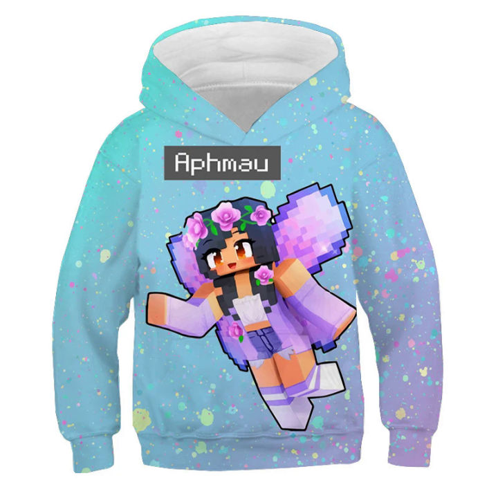 Anime Hoodie Aphmau Merch Hoodies for Kids Girls Kawaii Cartoon