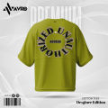 Avro Premium Men's Semi Drop Shoulder T shirt - UNAUTHORIZED ACCESS - Cotton Fabric Soft & Comfortable - Tshirt For Men.
