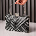 Evening Bags Rhinestone Luxury Design Handbags Metal Handle Chain Clutch Shoulder Crossbody Bag Party Events. 
