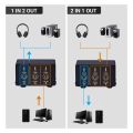 LYNEPAUAIO Audio Switcher RCA 2 in 1 Out / 1 in 2 Out A/B Switch - 1#.