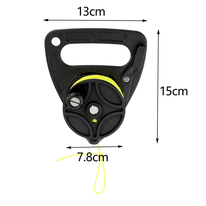 Multi%20Purpose%20Scuba%20Reel%20with%20Handle%20Safety%20Gear%20Kayak%20Anchor%20Black%2046%20meters%20-%20Image%204