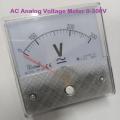 VOLTAGE Meter AC Analog Voltage Meter 0-300V Gauge Square Panel AC 0-300V Volt Voltage Meter 300V Analog Panel Volt Voltage Meter 85L1 For AC 220V Line Powerpoints Switches & Savers. 