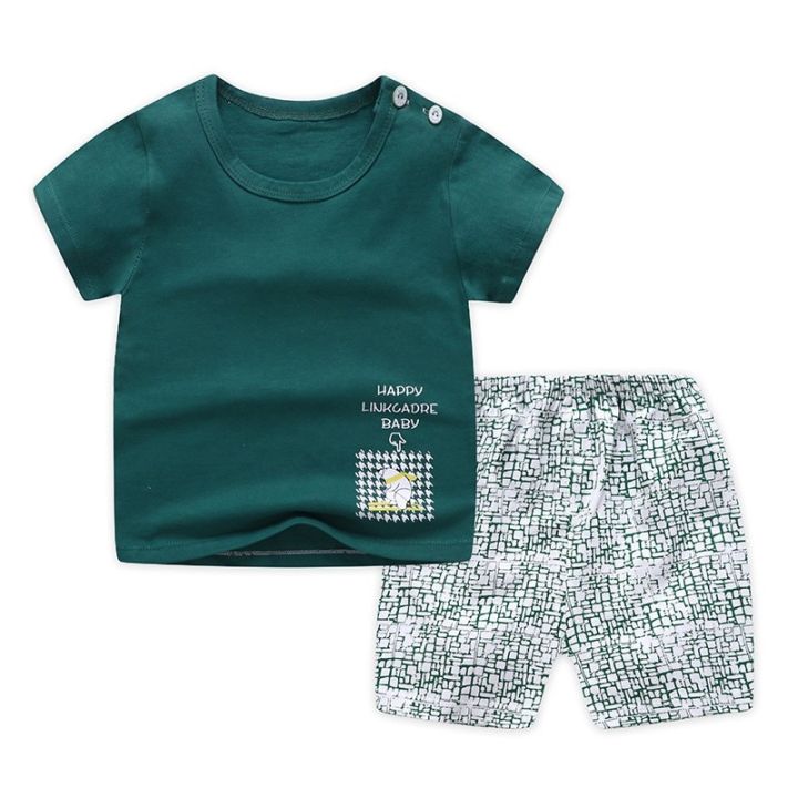0%201%202%203%204%20Years%20Old%20Kids%20Short%20Sleeve%20Suits%20Brand%20Summer%20Clothing%20Children%20T-shirt%20Two%20Piece%20Set%20Pure%20Cotton%20Cartoon%20Baby%20Outfit%20-%20Image%208
