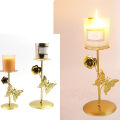 GC Butterfly Flower Candle Holders Ornament Romantic Wedding Candlestick Candle Stand For Home Decor. 