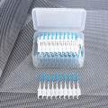 200pcs Slim Brush Professional Interdental Cleaners Soft Picks Tight Teeth Mouthwash Brushes -Blue. 