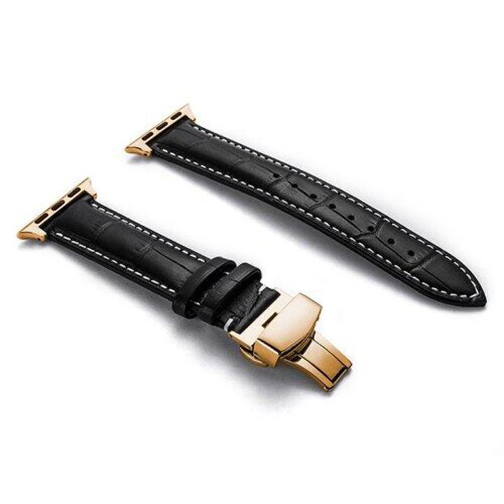 Leather Watch Strap for Apple Watch Series 7 6 Se 5 4 3 2 1 42mm 38mm 44mm 40mm 41mm 45mm Watch Bracelet for iwatch Series