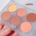 Miss laraSix-Color Blusher Plate Matte Makeup Naturally Waterproof Long-Lasting Skin-Friendly Tea Brown Repair Multi-Functional Palette. 