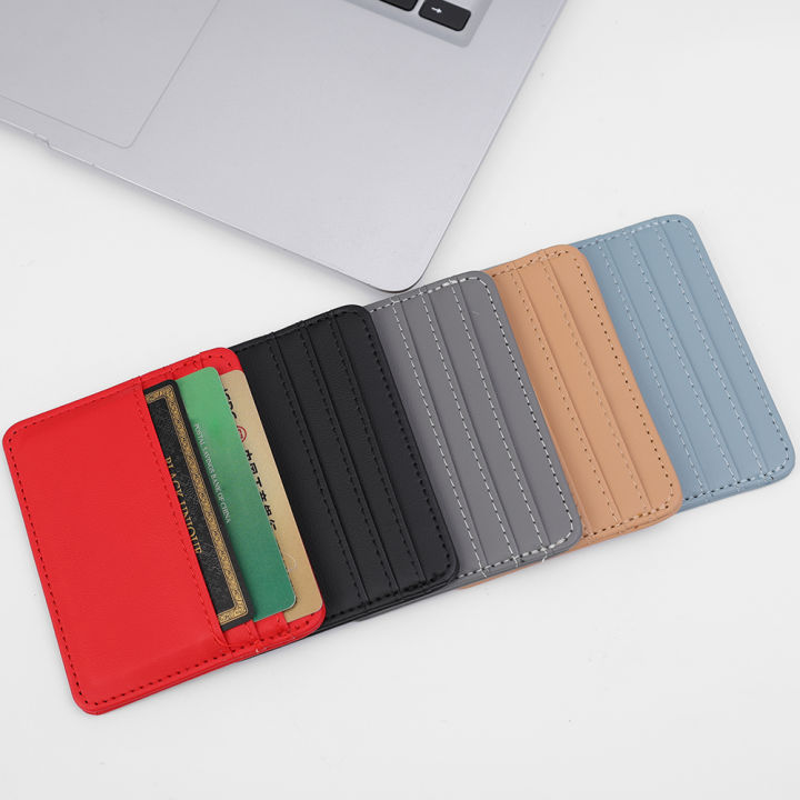 1Pcs%20Pu%20Leather%20ID%20Card%20Holder%20Candy%20Color%20Multi%20Slot%20Card%20Case%20Wallet%20-%20Image%204