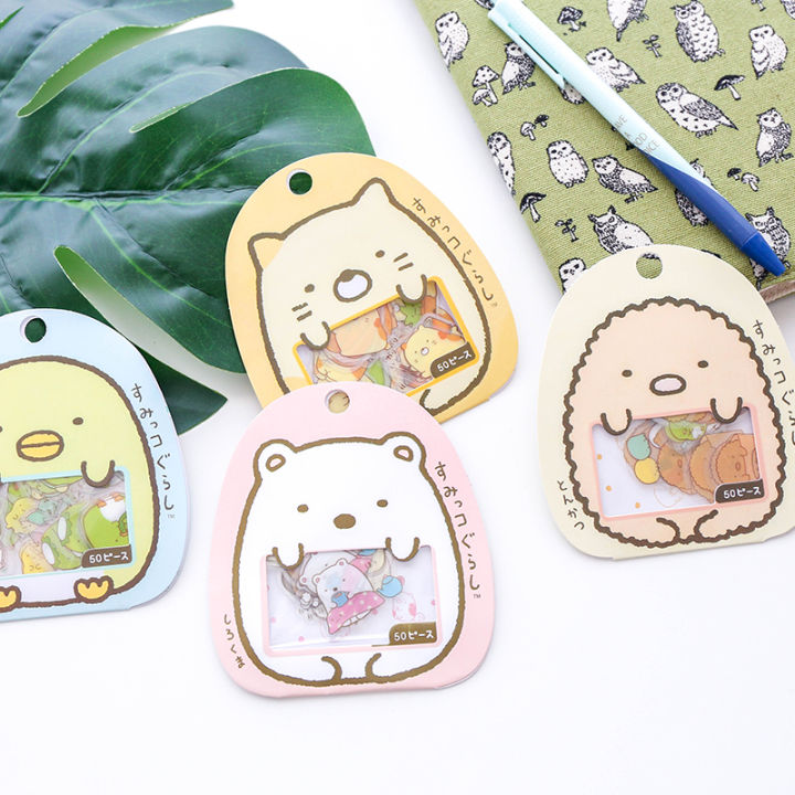 50%20Pcs/pack%20Kawaii%20Stickers%20DIY%20Cute%20Cartoon%20PVC%20Stickers%20Lovely%20Cat%20Bear%20Sticker%20For%20Diary%20Decoration%20Korean%20Stationery%20-%20Image%204