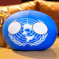 10-40cm Kawaii Countryball Plush Toy Stuffed Polandball UN USA USSR FRANCE RUSSIA UK JAPAN EU CANANDA ITA RU Sofa Pillow Pendant.
