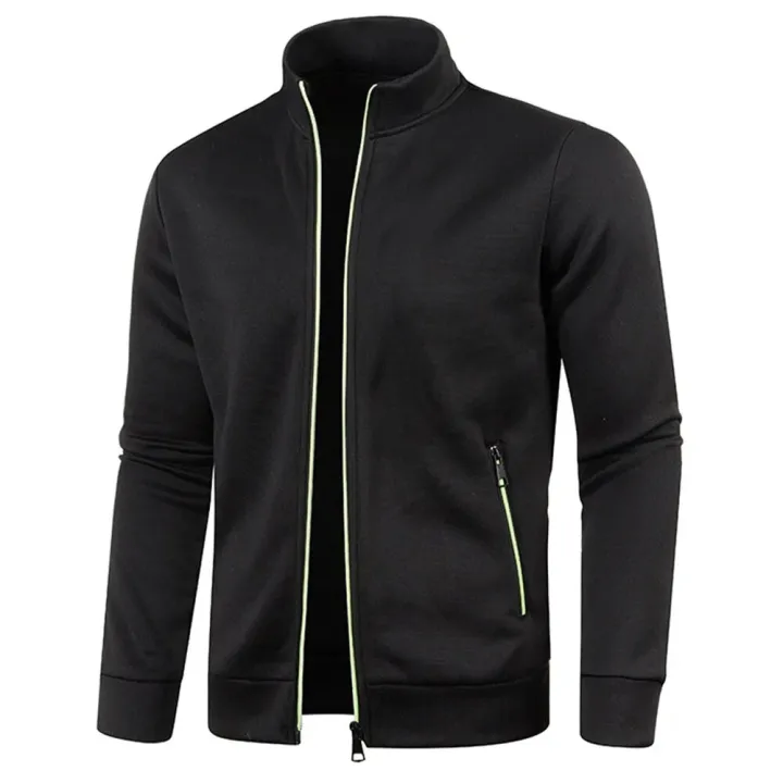 Men's%20Jackets%20Zipper%20Hoodies%20for%20Male%20Solid%20Color%20Long%20Sleeve%20Snowflakes%20Sweatshirts%20Turtleneck%20Jacket%20Men%20Streetwear%20-%20Image%203