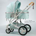 Belecoo Baby Stroller 2 in 1/3 in 1 High Landscape Pushchair Reclining Baby Carriage Foldable Pushchair Cradle Puchair.