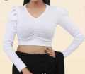 Cotton Crop Tops Short Body & Long Sleeve Blouse Best Qualityfull Good Stitching For Women. 