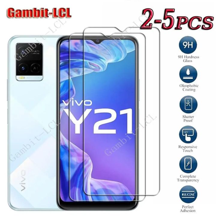 9H Original Tempered Glass For Vivo Y21 6.51 VivoY21 Y 21 Y21A Y21G Y21e Y21s Y32 V2111 Screen Protection Protector Cover Film