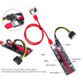 New PCI-E pcie Riser 009 Express 1X 4x 8x 16x Extender PCI E USB Riser 009S Dual 6Pin Adapter Card SATA 15pin for BTC Miner. 