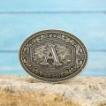 A to Z Letter Buckle Western Cowboy Cowgirl Initial Belt Buckle s For Men Women Best For Personalization.