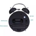 Metal Twin Bell Alarm Clock with Backlight and Loud Ringer. 