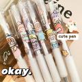 0.5mm Pen High Capacity Ink Liquid-ink Pen Ins Korean Colorful Pen. 