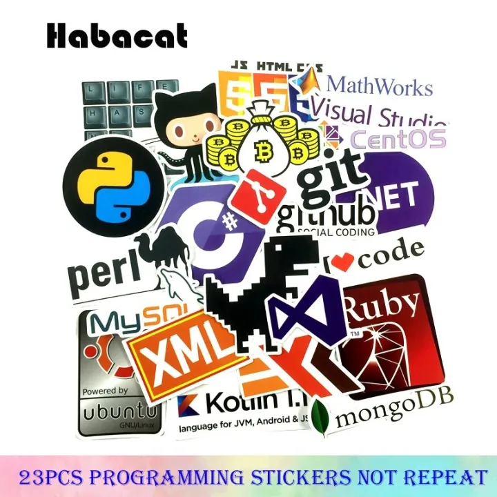 72Pcs/Pack Programming Graffiti Stickers Hacker Stickers Java C++ For ...