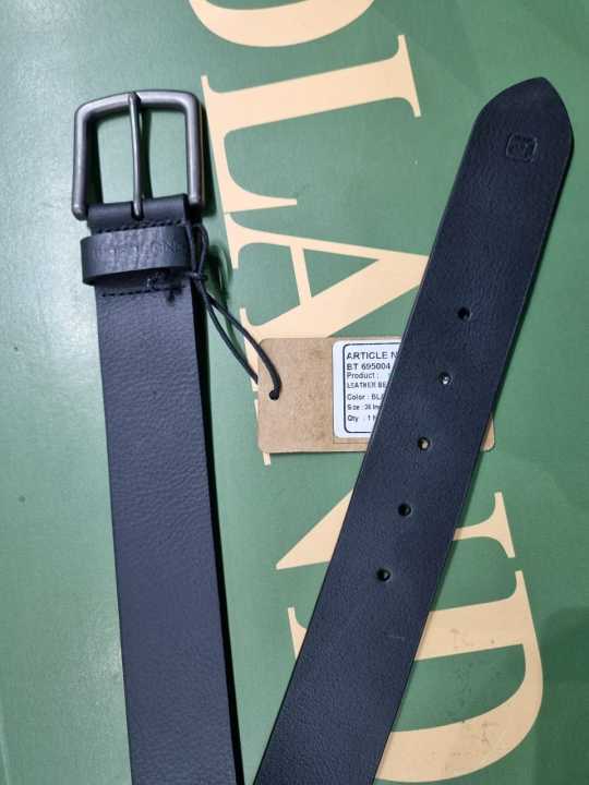 Woodland Leather Belt - BT 695004 Black