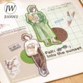 JIANWU 40mm*300cm Today’s Outfit Series Literary Character Material Decor Washi Tape Creative DIY Journal Collage Stationery.