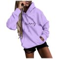 Hoodies Harajuku Women's Fashion Casual Fun Print Hooded Streetwear Sweatshirt Loose Sports Tops Pullover Sudadera Mujer Chemise.