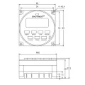LALA SINOTIMER TM618N-2 220V Programmable Timer Switch with Countdown Time Function. 