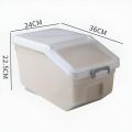 Large Capacity Rice Storage Box Rice Dispenser Kitchen Food Containers Flour Cereal Bucket Kitchen Storage Box Pet Food Tank. 