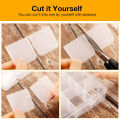 36 Grids Plastic Organizer Box Clear Beads Storage Container Jewelry Box with Adjustable Dividers for Thread Craft. 