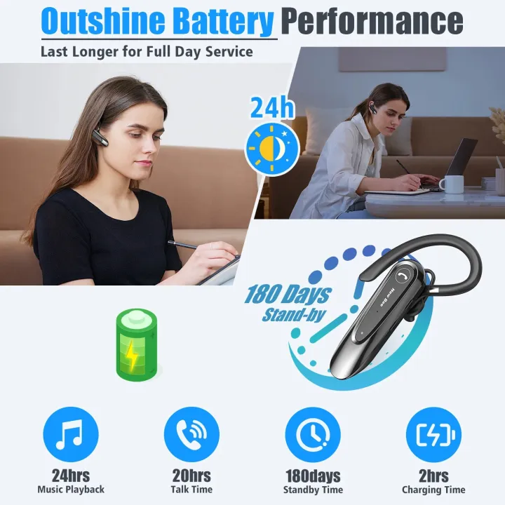 New%20Bee%20B45%20Bluetooth%205.0%20Headset%20Wireless%20Earphone%20Headphones%20with%20Dual%20Mic%20Earbuds%20Earpiece%20CVC8.0%20Noise%20Reduction%20for%20Driving%20-%20Image%203