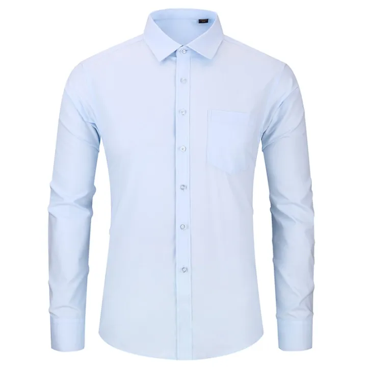 High%20Quality%20Non-ironing%20Men%20Dress%20Long%20Sleeve%20Shirt%202022%20New%20Solid%20Male%20Plus%20Size%20Regular%20Fit%20Stripe%20Business%20Shirt%20White%20Blue%20-%20Image%205