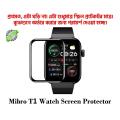 Mibro T1 SmartWatch Plastic Full Coverage HD Clear 3D Curved Edge Screen Protector For Smartwatch. 