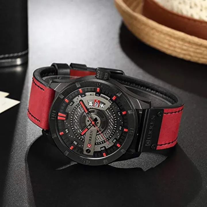 CURREN%208301%20Men%E2%80%99s%20PU%20Leather%20Quartz%20Waterproof%20Watch%20For%20Men's%20Time%20Lovr%20s%20-%20Image%202