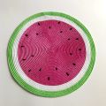 1pcs 38cm  watermelon Placemat Table Mat Round Placemats PP Plastic Woven Dining Table Mat Heat Insulation t Holder. 