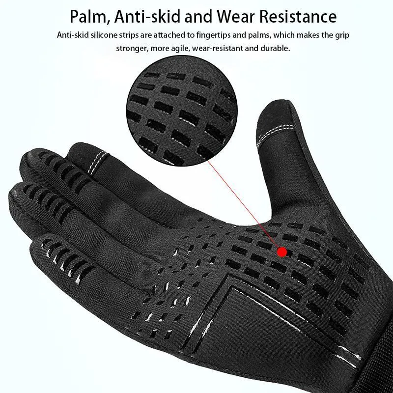 Winter Running Gloves for Men, Windproof Thermal Gloves
