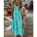 Long Dress Casual Dress New Strap Dress Tie Dyed Print Large Swing.
