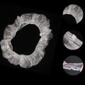 100Pcs Universal Disposable Plastic Steering Wheel Cover Elastic Trim Disposable Truck Car Steering Wheel Covers Films. 