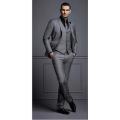 Fashion Handsome Dark Gray Mens Suits Groom Blazer Wedding Suits For Best Men Slim Fit Groom Tuxedos For Man(Jacket+Vest+Pant).