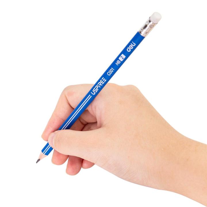 Deli Graphite Pencil HB Triangular Shape C001 12 pcs