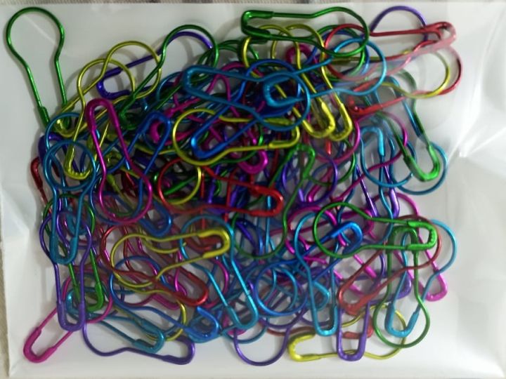 100 Pieces Hijab Pin Multi Color Coil Less Metal Hijab Pin